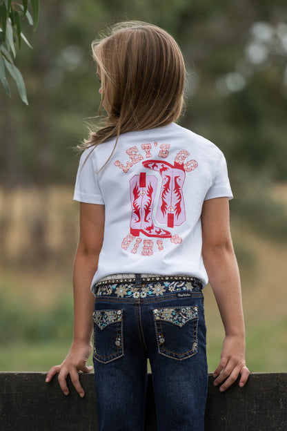 Pure Western Girls Amelia Relaxed Short Sleeve Tee