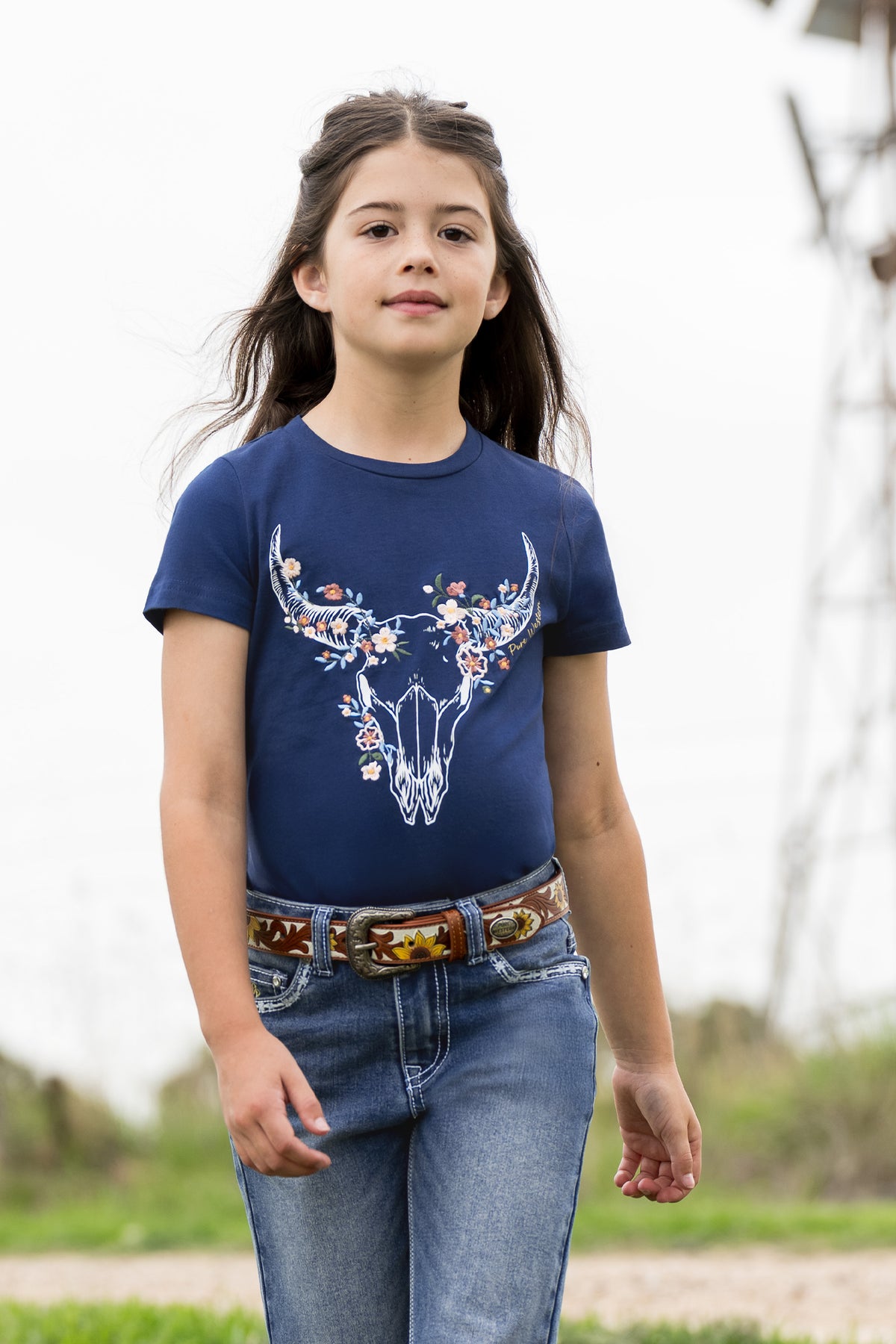 Pure Western Girls Bindi Short Sleeve Tee