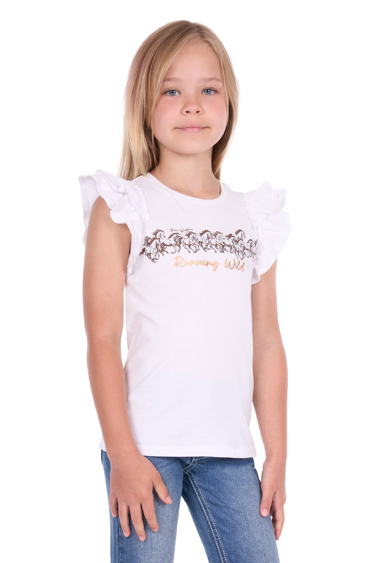 Pure Western Girls Harper Short Sleeve Tee