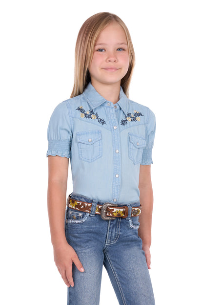 Pure Western Girls Martha Short Sleeve Shirt