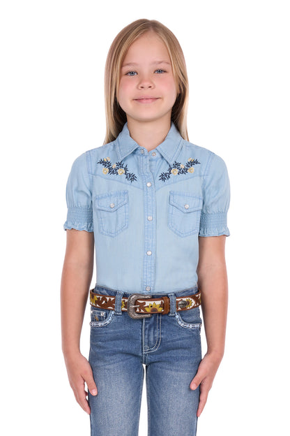 Pure Western Girls Martha Short Sleeve Shirt