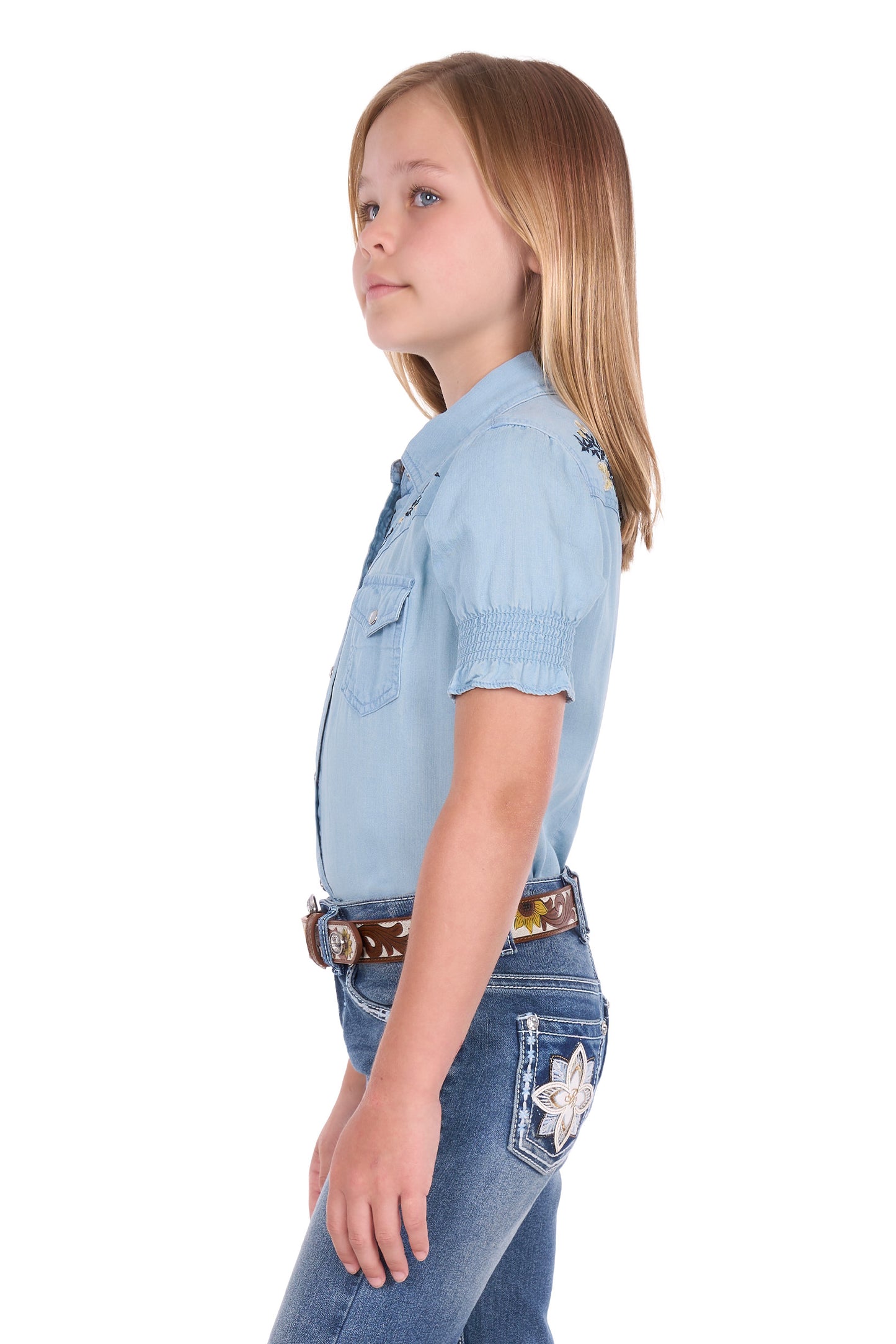 Pure Western Girls Martha Short Sleeve Shirt