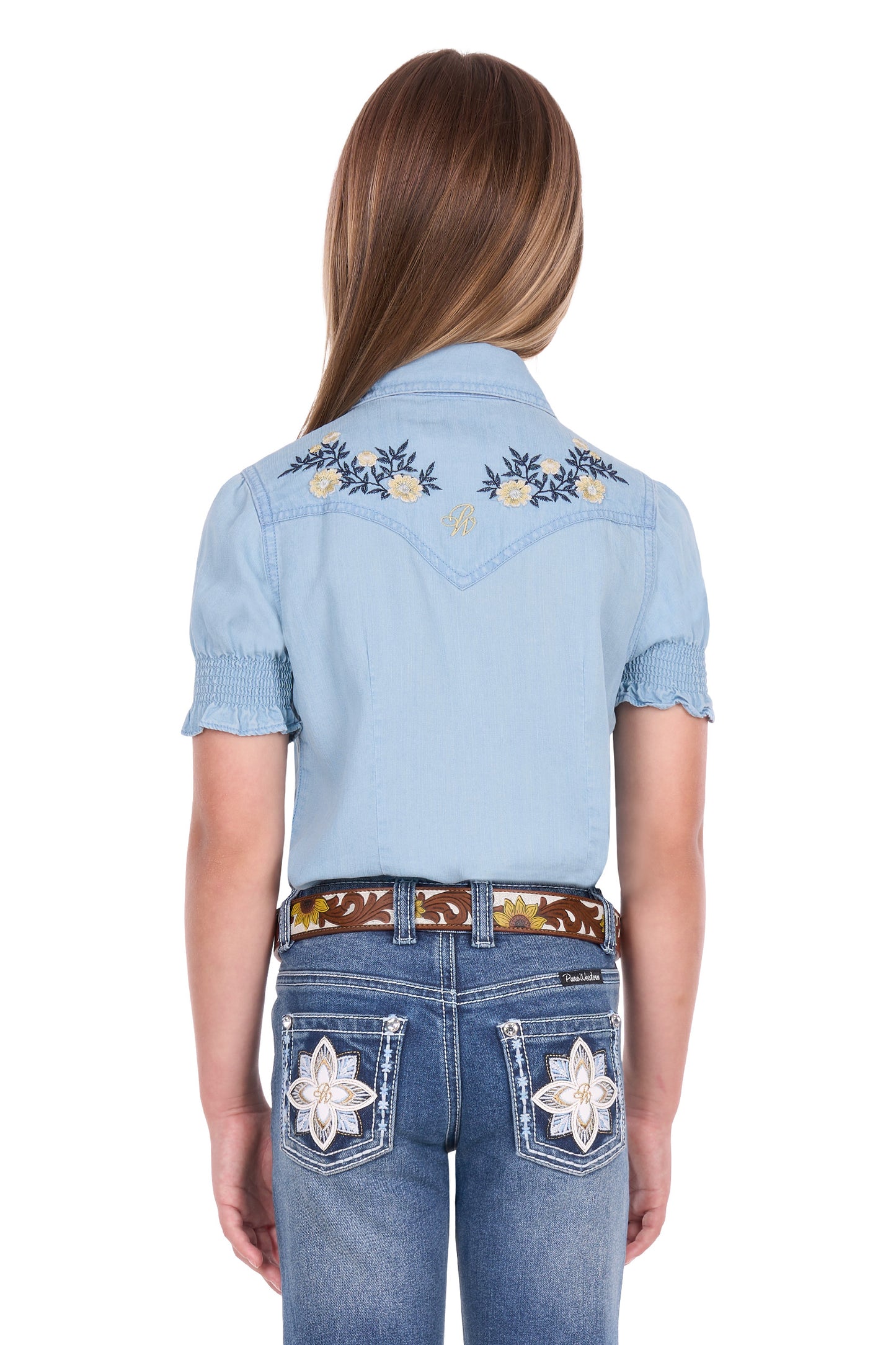 Pure Western Girls Martha Short Sleeve Shirt