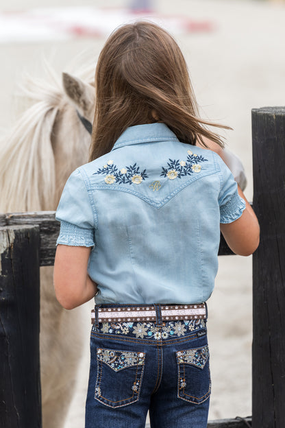 Pure Western Girls Martha Short Sleeve Shirt
