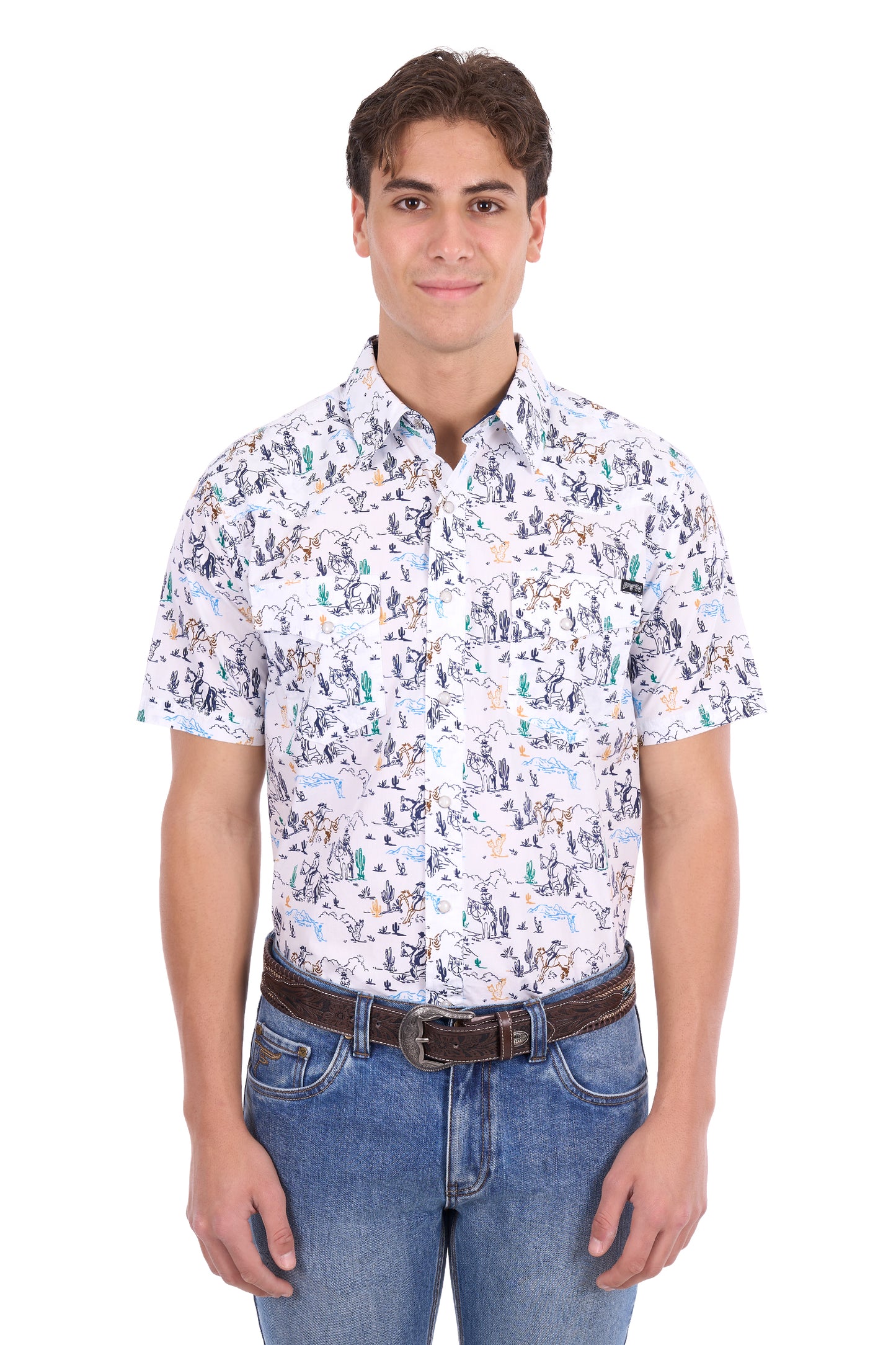 Pure Western Mens Mike Short Sleeve Shirt