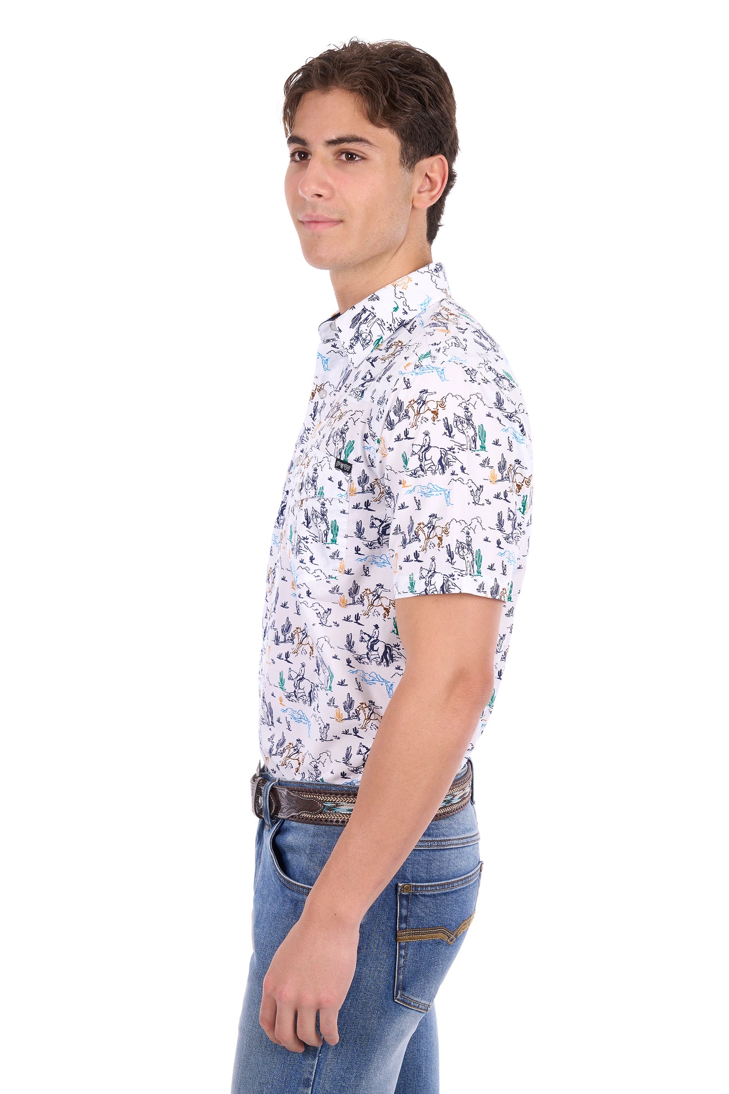 Pure Western Mens Mike Short Sleeve Shirt
