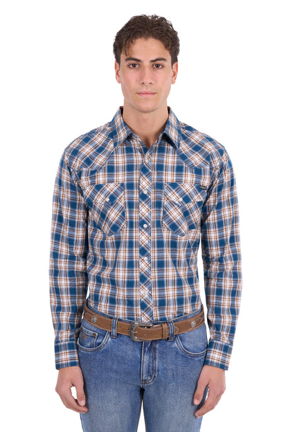 Pure Western Mens Todd Long Sleeve Dress Shirt