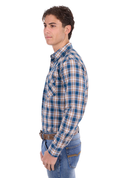 Pure Western Mens Todd Long Sleeve Dress Shirt