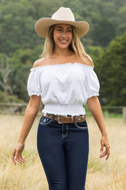 Pure Western Montana Short Sleeve Blouse