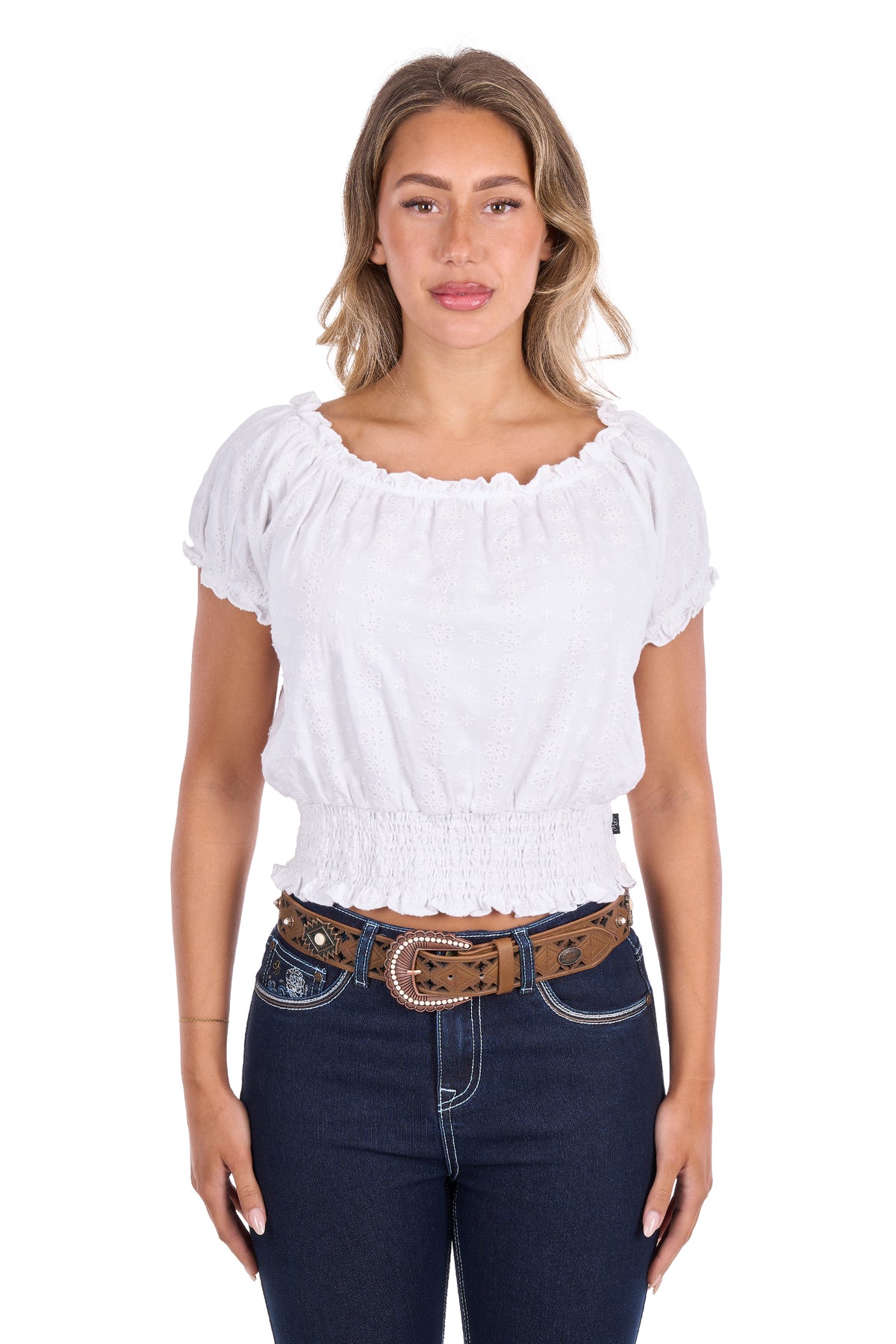 Pure Western Montana Short Sleeve Blouse