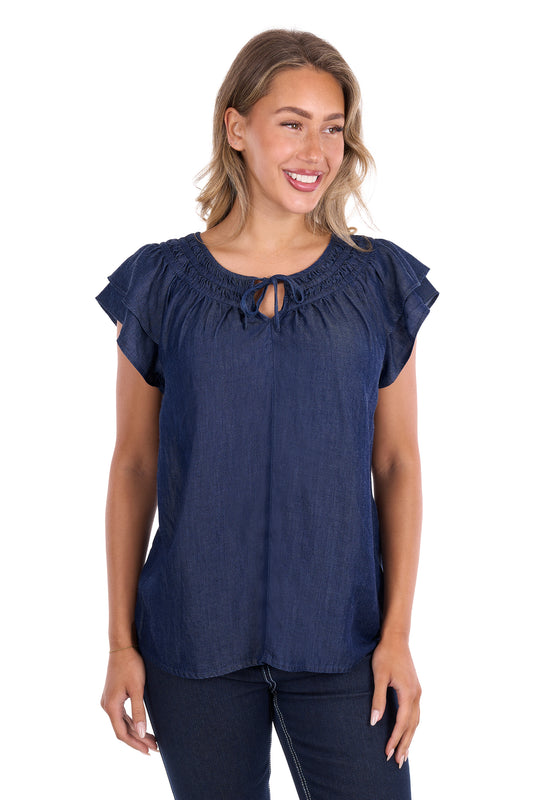 Pure Western Womens Connie Short Sleeve Blouse