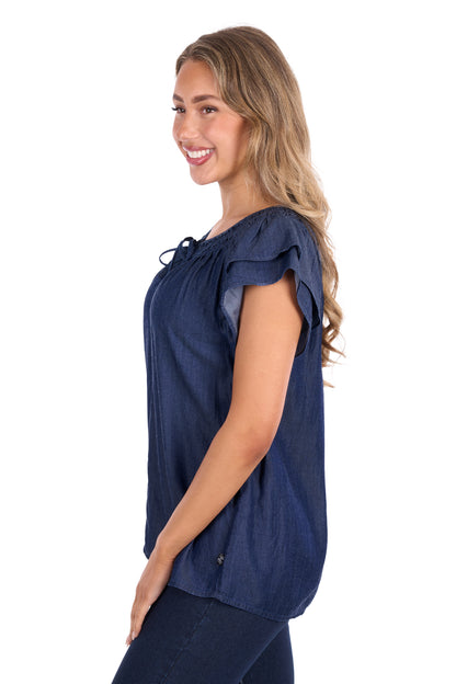 Pure Western Womens Connie Short Sleeve Blouse
