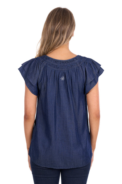 Pure Western Womens Connie Short Sleeve Blouse
