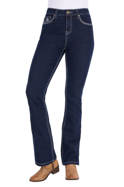 Pure Western Womens Daph High Rise Bootcut Jeans 30 Inch Leg