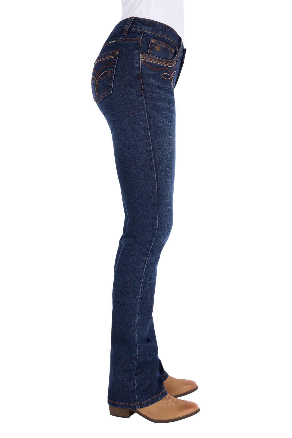 Pure Western Womens Eden Boot Cut Jeans 34 Inch Leg