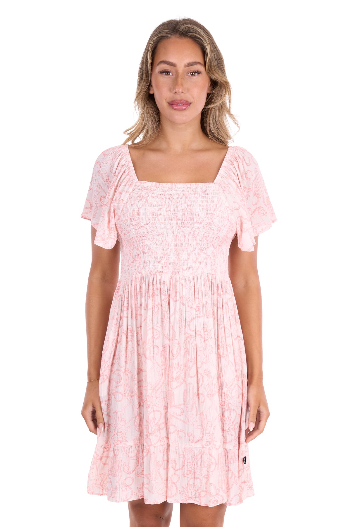 Pure Western Womens Sara Short Sleeve Dress