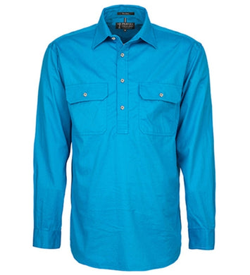Mens Pilbara Closed Front Long Sleeve Country Work Shirt