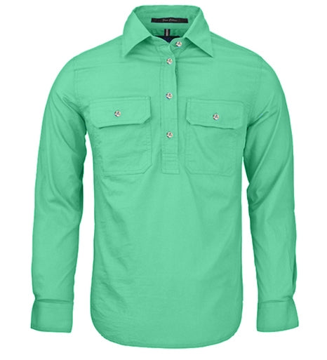 Womens Pilbara Closed Front Long Sleeve Country Work Shirt