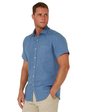 Pilbara Mens Linen Short Sleeve Shirt