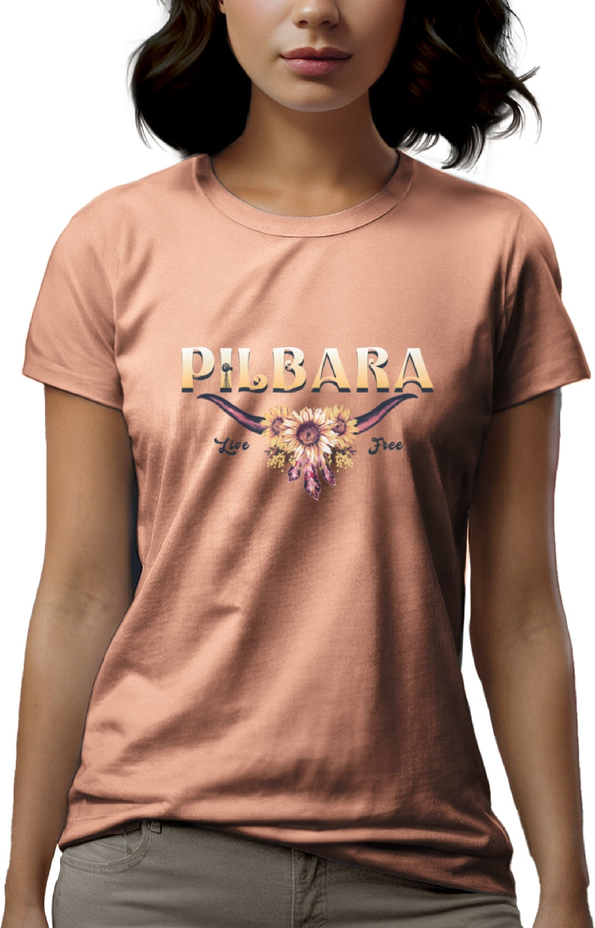 Pilbara Womens Live Free T-Shirt