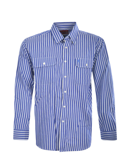 Thomas Cook Mens Winton Stripe 2 Pocket Long Sleeve Shirt