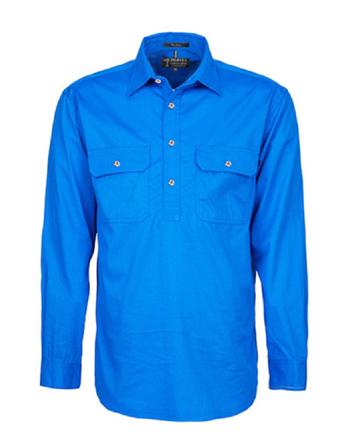 Mens Pilbara Closed Front Long Sleeve Country Work Shirt