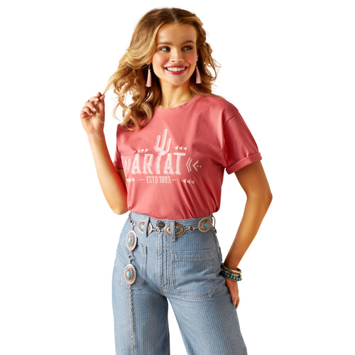 Ariat Womens Cactus Logo Short Sleeve T-Shirt