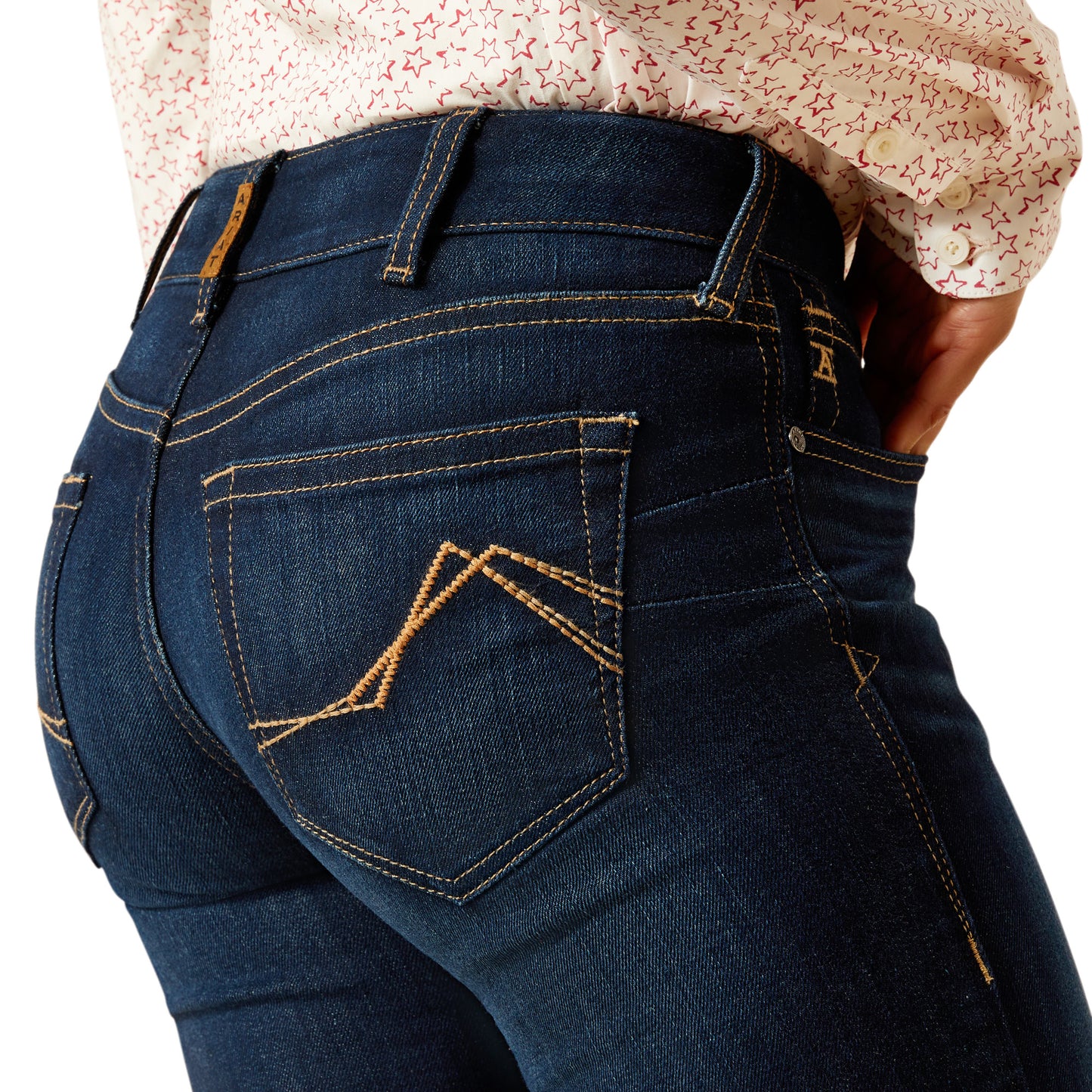 Ariat Womens Mid Rise Straight Romana Jeans 33 Inch Leg