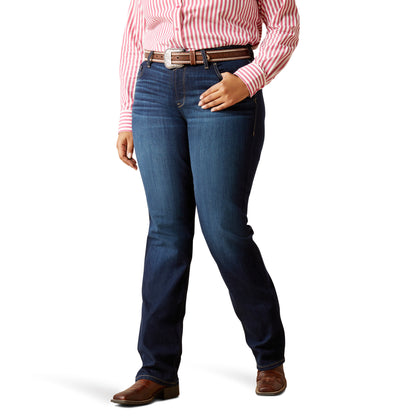Ariat Womens Mid Rise Straight Romana Jeans 33 Inch Leg