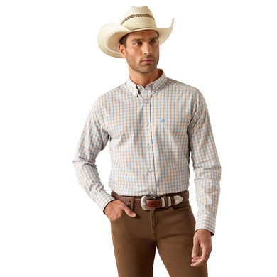 Ariat Mens Wrinkle Free Brendan Fitted Long Sleeve Shirt