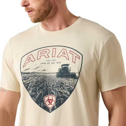 Ariat Mens Land of the Free Farm Shield Short Sleeve Tee
