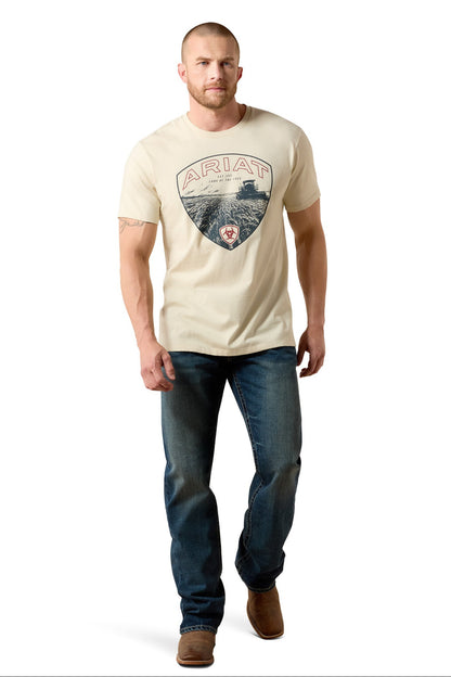 Ariat Mens Land of the Free Farm Shield Short Sleeve Tee