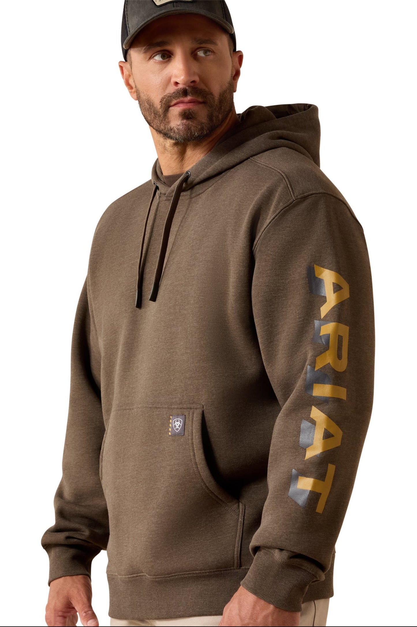 Ariat Mens Rebar Lightweight Logo Hoodie