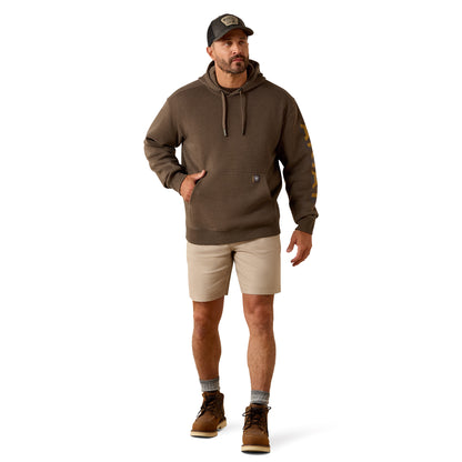 Ariat Mens Rebar Lightweight Logo Hoodie