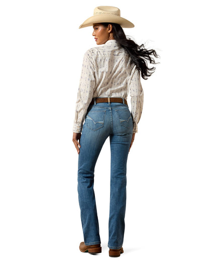 Ariat Womens High Rise Boot Cut Lyra Belfair Jeans