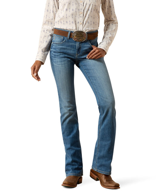 Ariat Womens High Rise Boot Cut Lyra Belfair Jeans