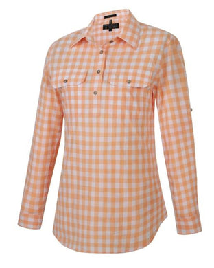 Pilbara Womens Yarn Dyed Check Closed Front Long Sleeve Country Shirt