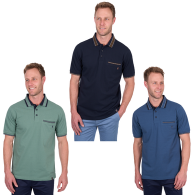 Thomas Cook Mens Ben Tailored 1 Pocket Short Sleeve Polo