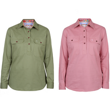 Load image into Gallery viewer, Thomas Cook Womens Stretch Drill Long Sleeve Shirt