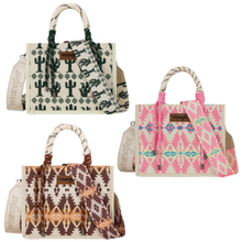 Load image into Gallery viewer, Wrangler Southwestern Rope Handle Bag