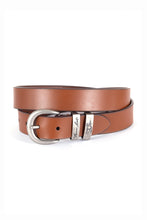 Load image into Gallery viewer, THOMAS COOK NARROW SILVER TWIN KEEPER BELT