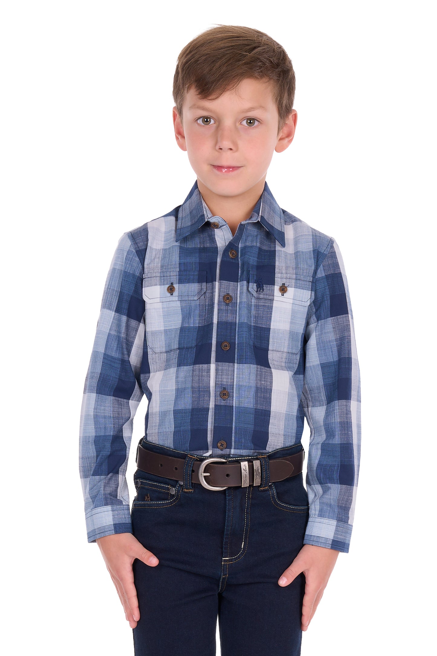 Thomas Cook Boys Oscar 2 Pocket Long Sleeve Shirt