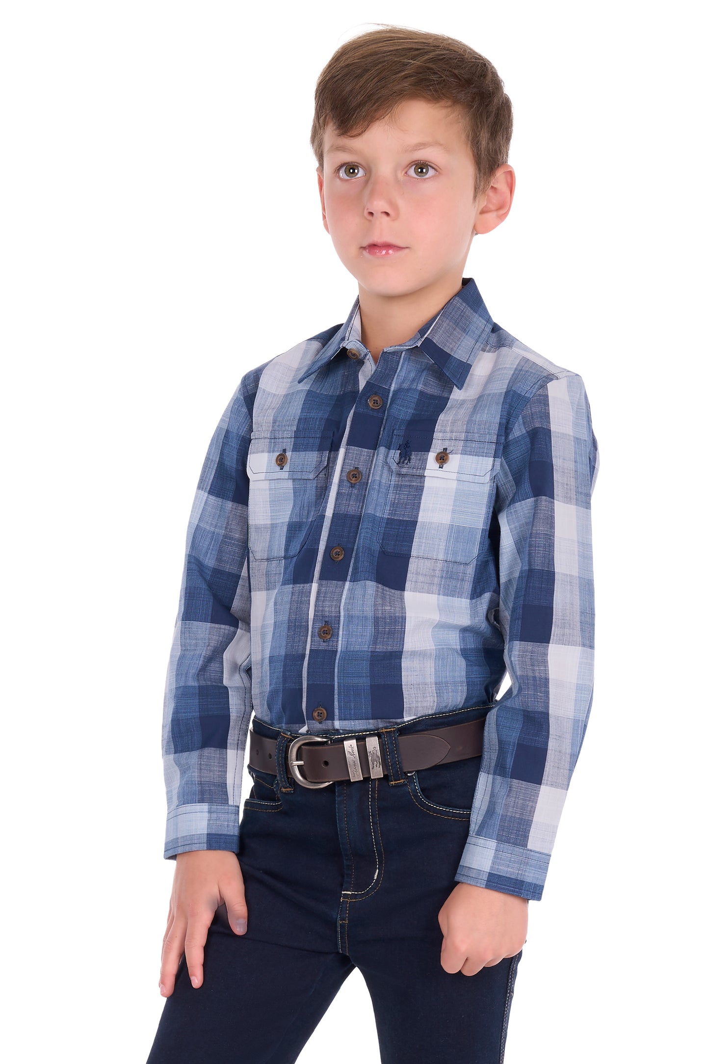 Thomas Cook Boys Oscar 2 Pocket Long Sleeve Shirt