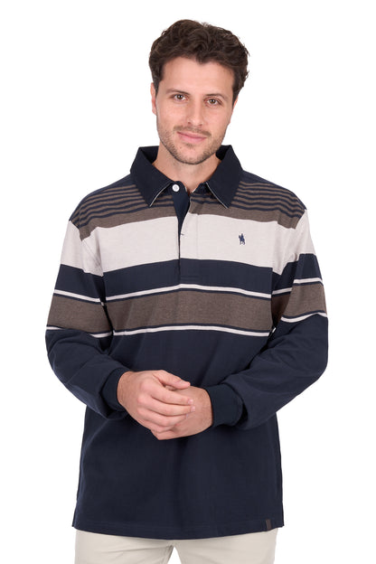Thomas Cook Mens Bryan Stripe Rugby Jersey