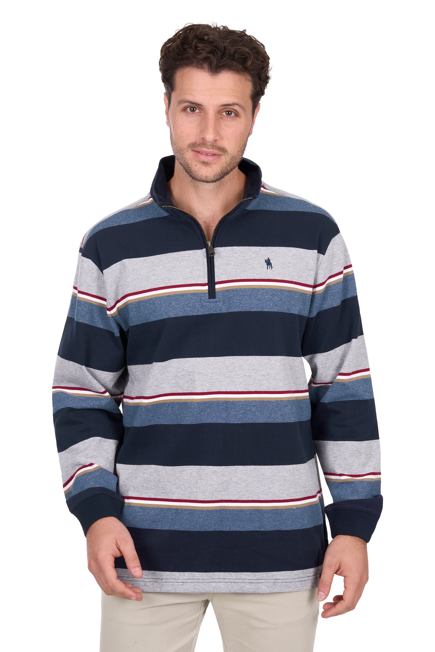 Thomas Cook Mens Nathan 1/4 Zip Rugby Jersey