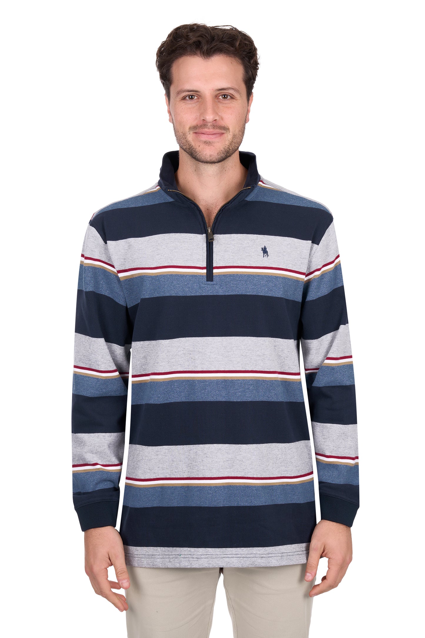 Thomas Cook Mens Nathan 1/4 Zip Rugby Jersey