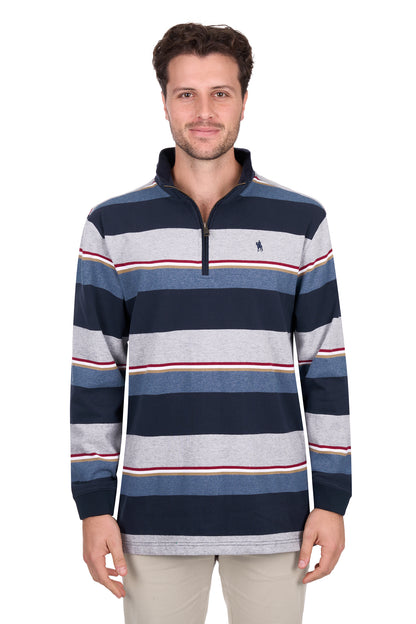 Thomas Cook Mens Nathan 1/4 Zip Rugby Jersey