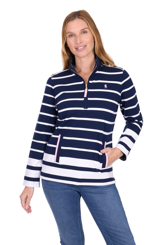 Thomas Cook Womens Ava 1/4 Zip Rugby Jersey