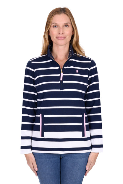 Thomas Cook Womens Ava 1/4 Zip Rugby Jersey