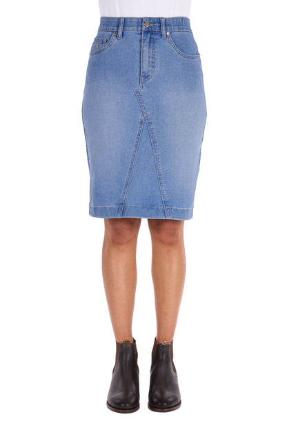 Thomas Cook Womens Ebony Denim Skirt